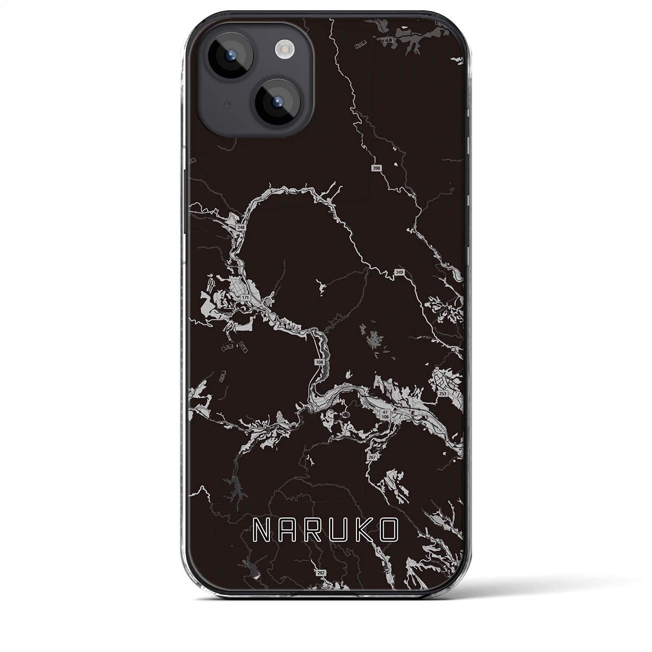 【鳴子(宮城県)】地図柄iPhoneケース(クリアタイプ)