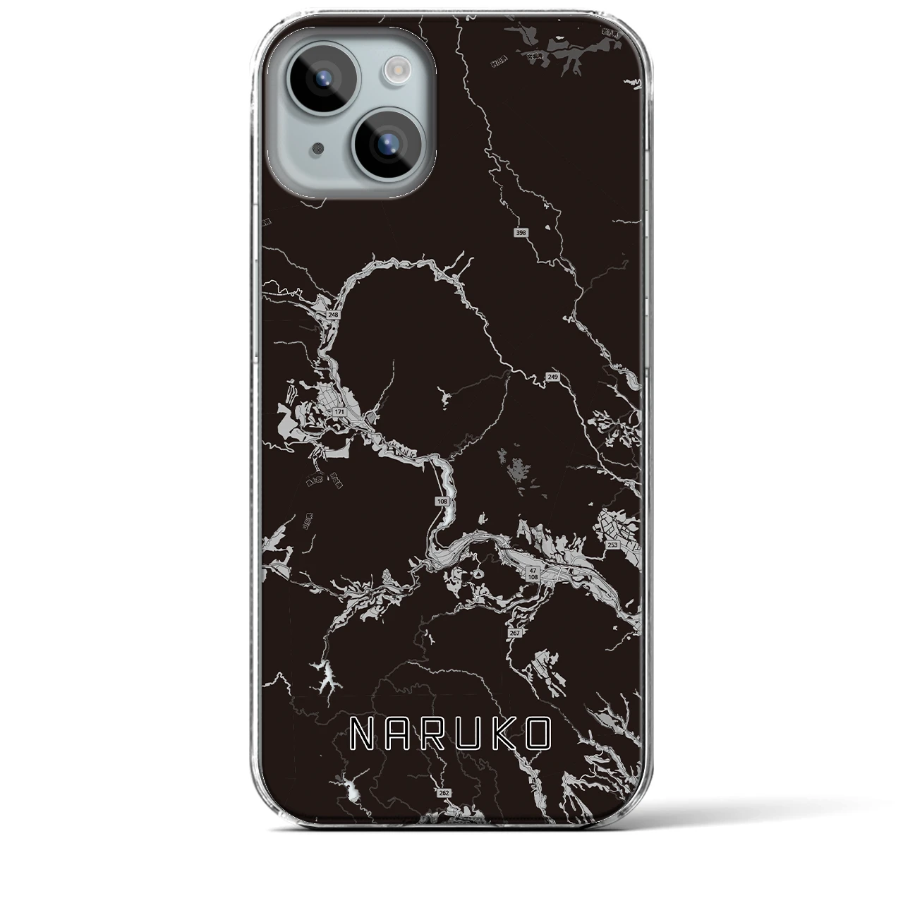 【鳴子(宮城県)】地図柄iPhoneケース(クリアタイプ)