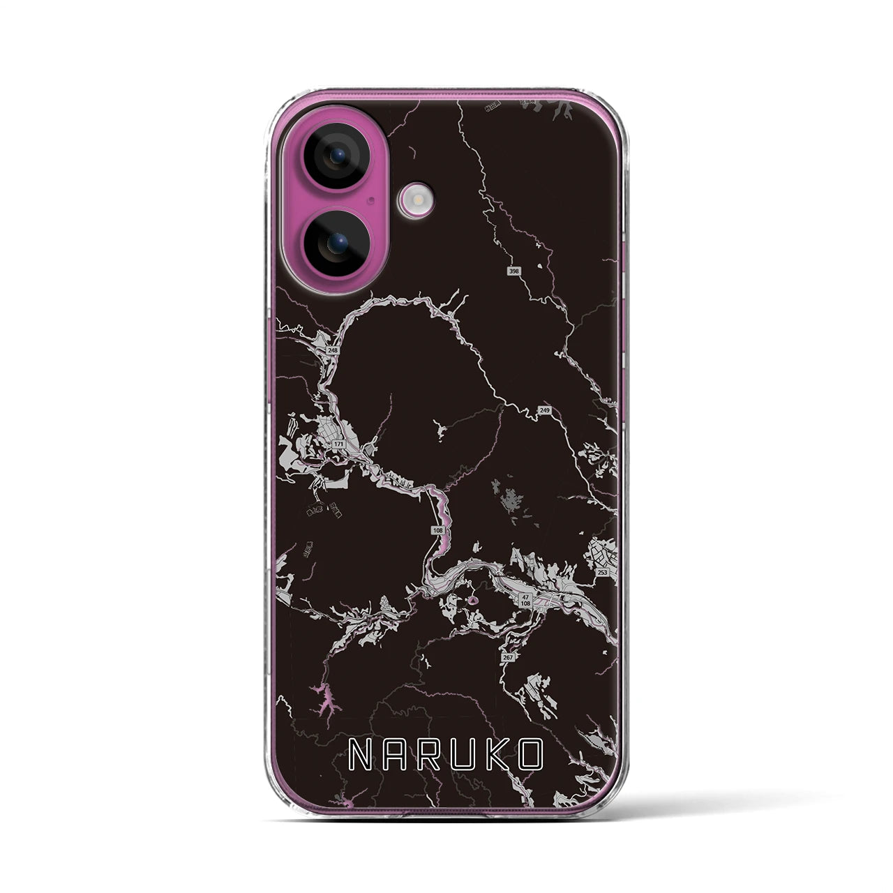 【鳴子(宮城県)】地図柄iPhoneケース(クリアタイプ)