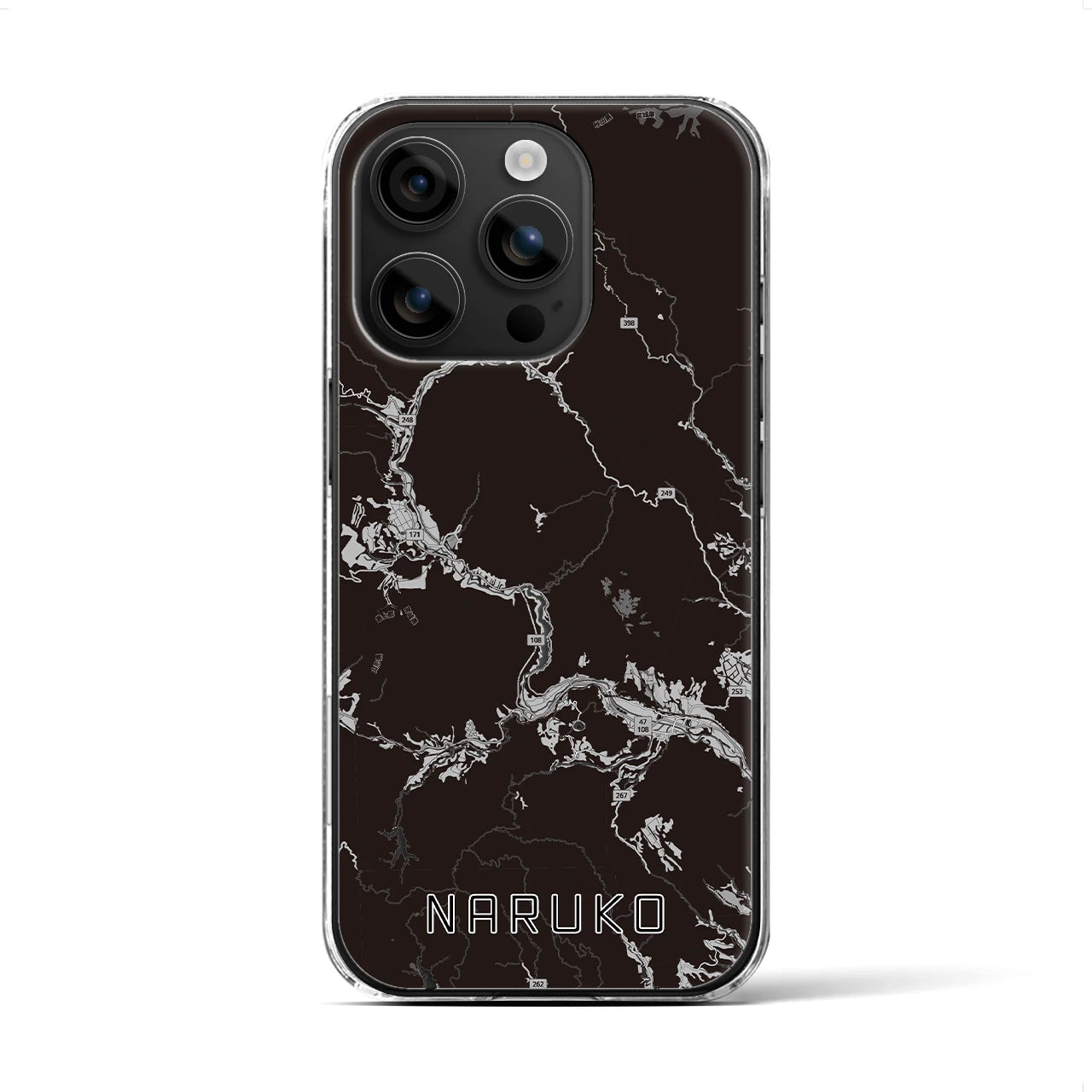 【鳴子(宮城県)】地図柄iPhoneケース(クリアタイプ)