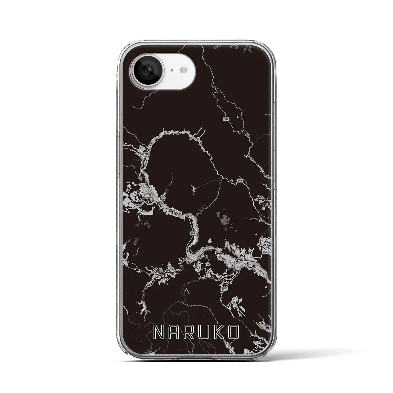 【鳴子(宮城県)】地図柄iPhoneケース(クリアタイプ)