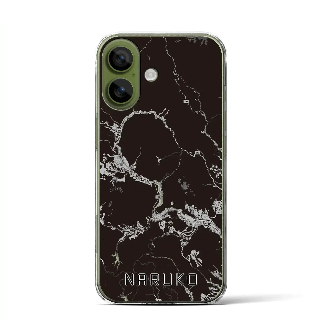 【鳴子(宮城県)】地図柄iPhoneケース(クリアタイプ)