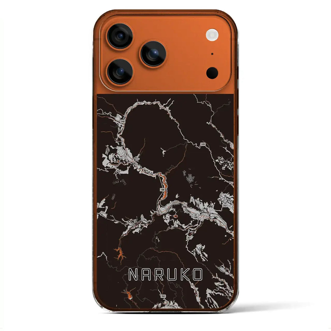 【鳴子(宮城県)】地図柄iPhoneケース(クリアタイプ)