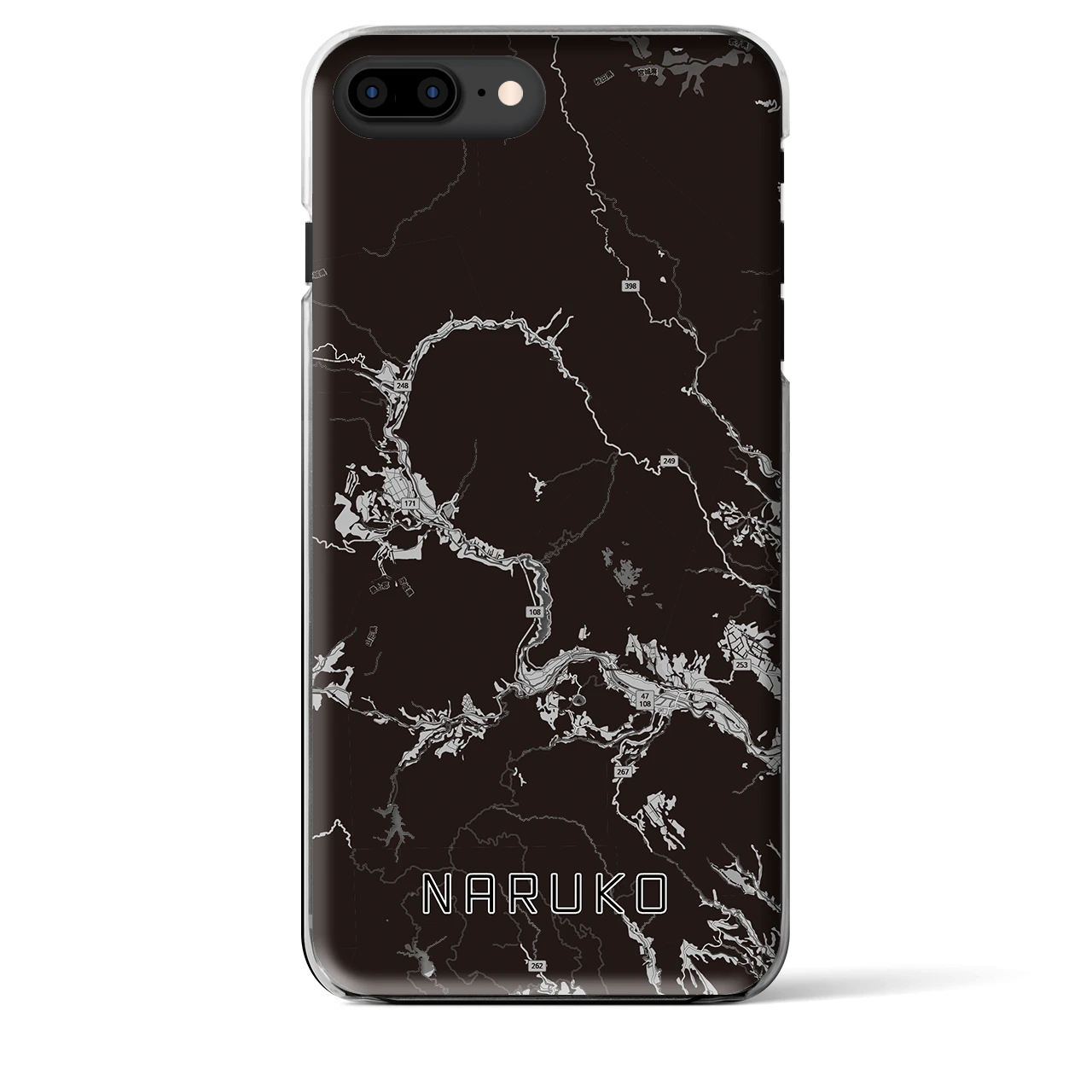 【鳴子(宮城県)】地図柄iPhoneケース(クリアタイプ)