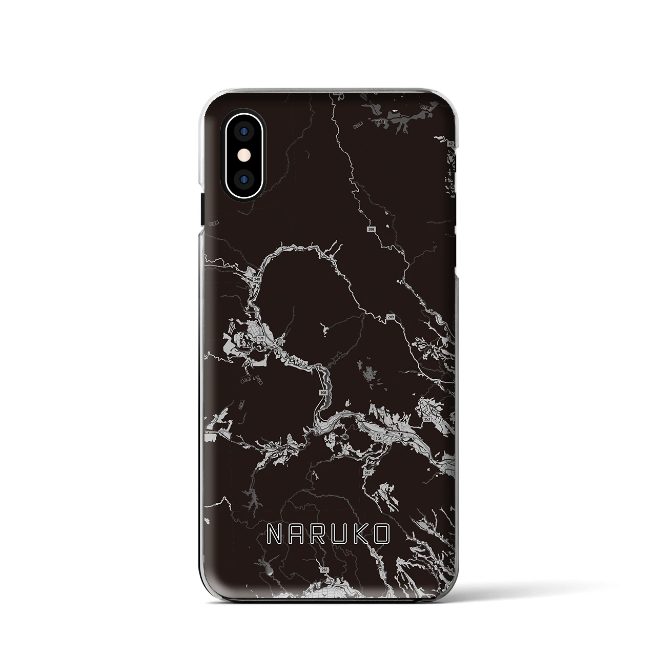 【鳴子(宮城県)】地図柄iPhoneケース(クリアタイプ)