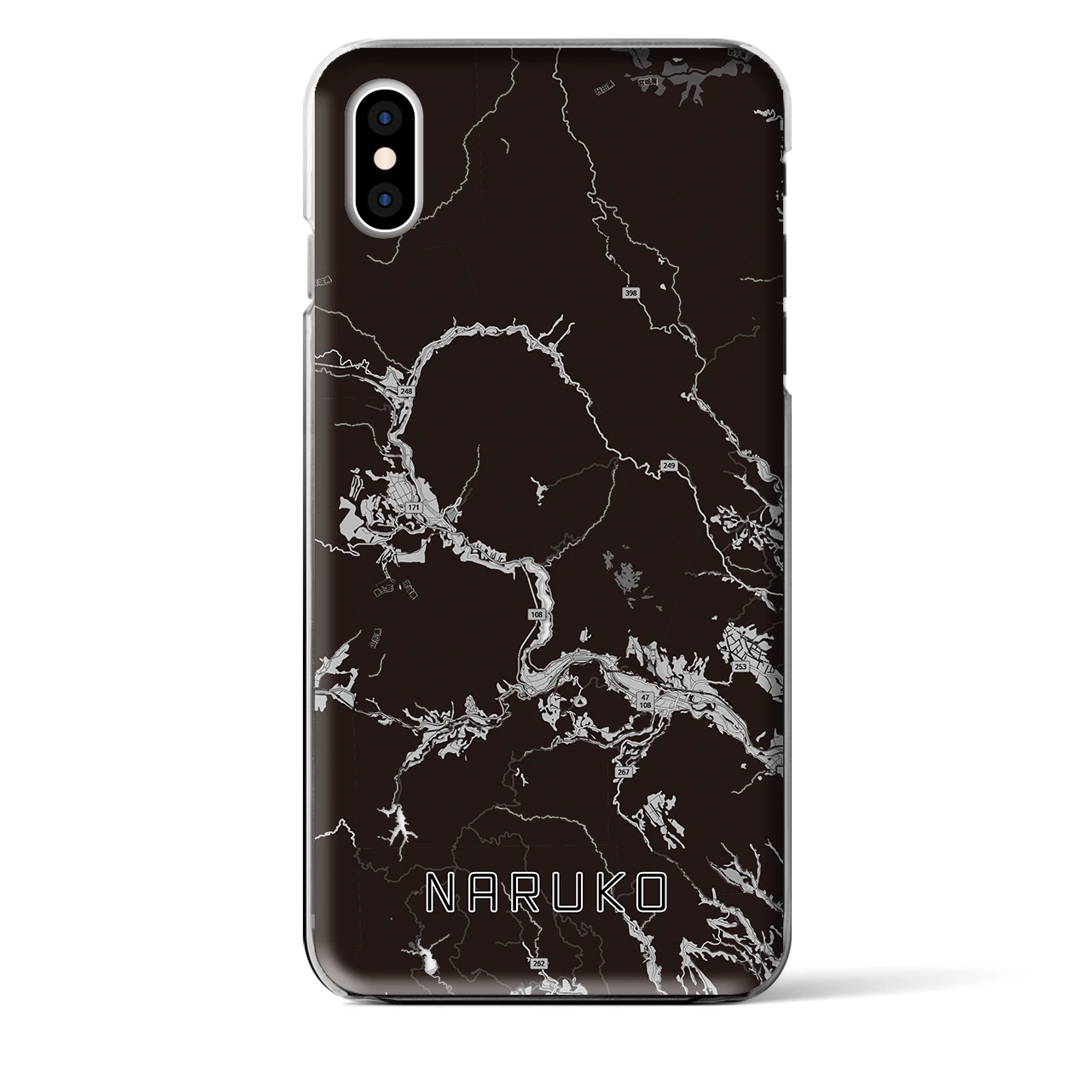 【鳴子(宮城県)】地図柄iPhoneケース(クリアタイプ)