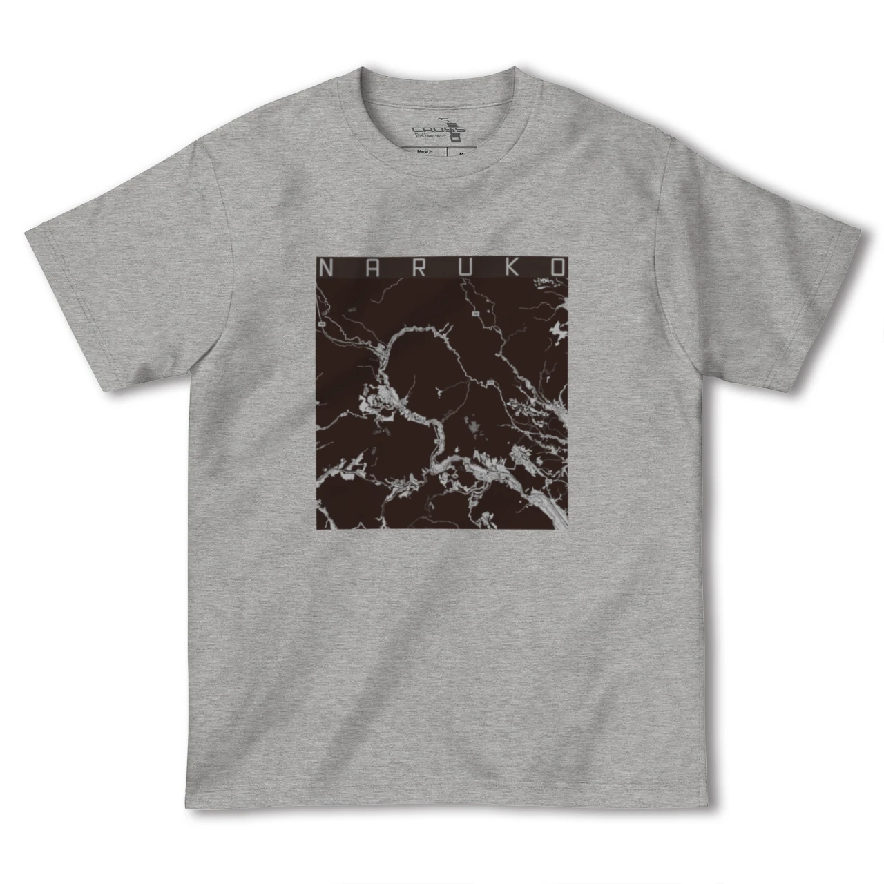 【鳴子(宮城県)】地図柄ヘビーウェイトTシャツ