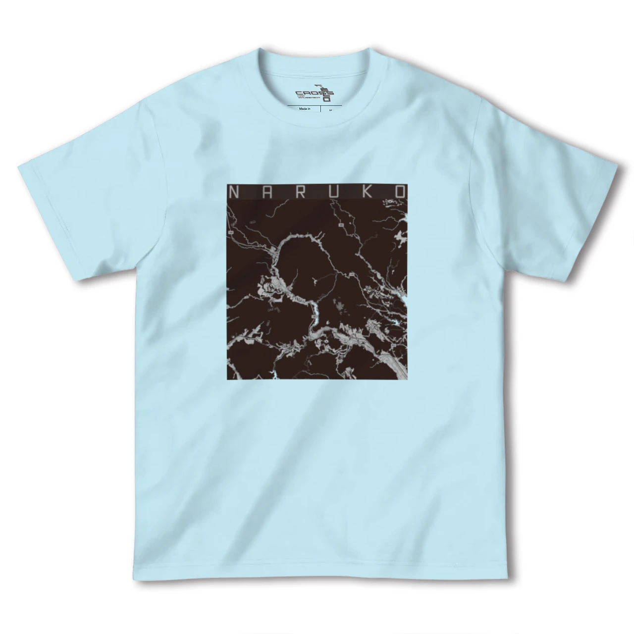 【鳴子(宮城県)】地図柄ヘビーウェイトTシャツ