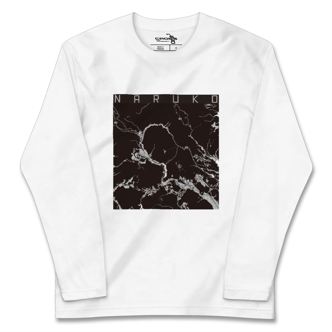 【鳴子(宮城県)】地図柄ロングスリーブTシャツ