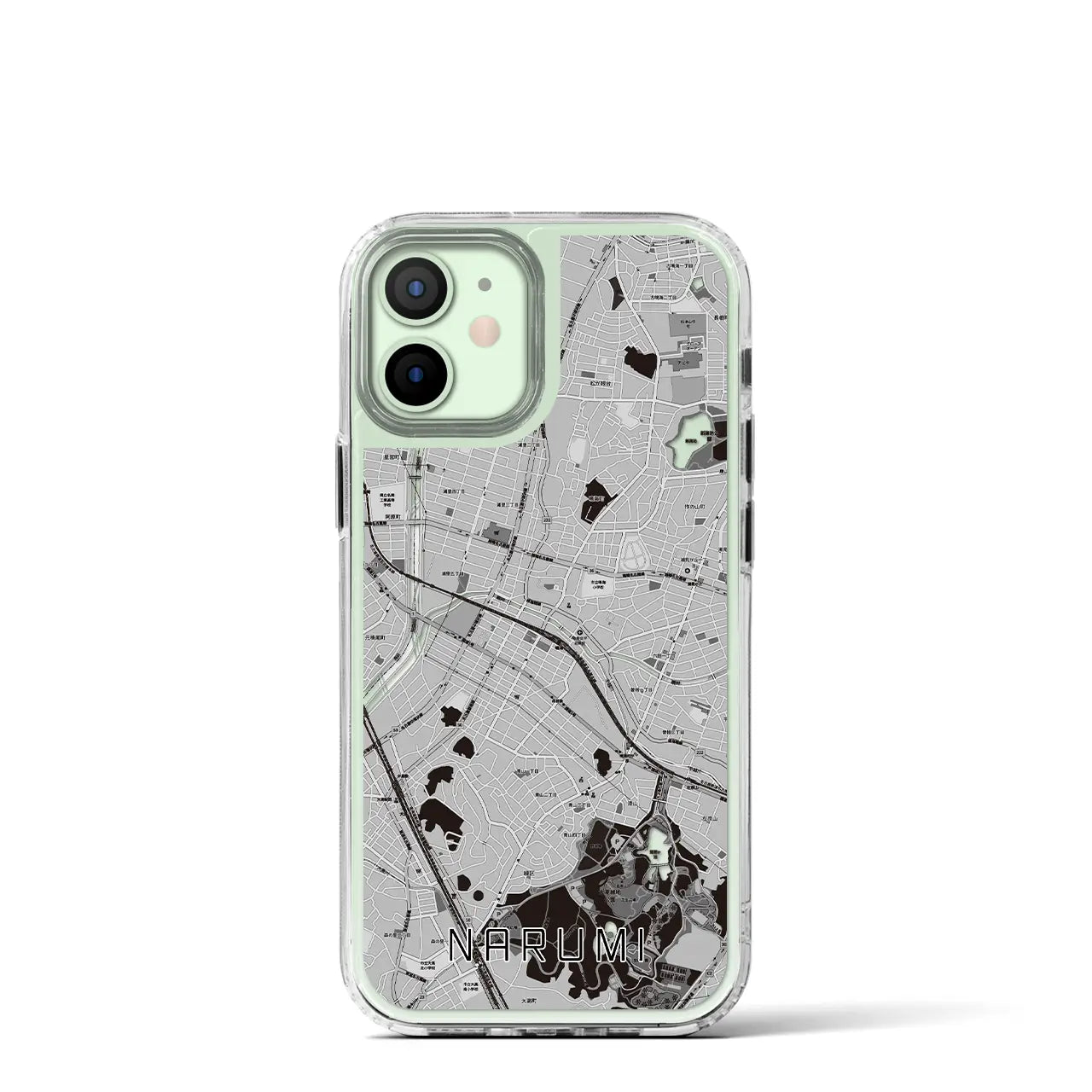 【鳴海(愛知県)】地図柄iPhoneケース(MagSafeタイプ)