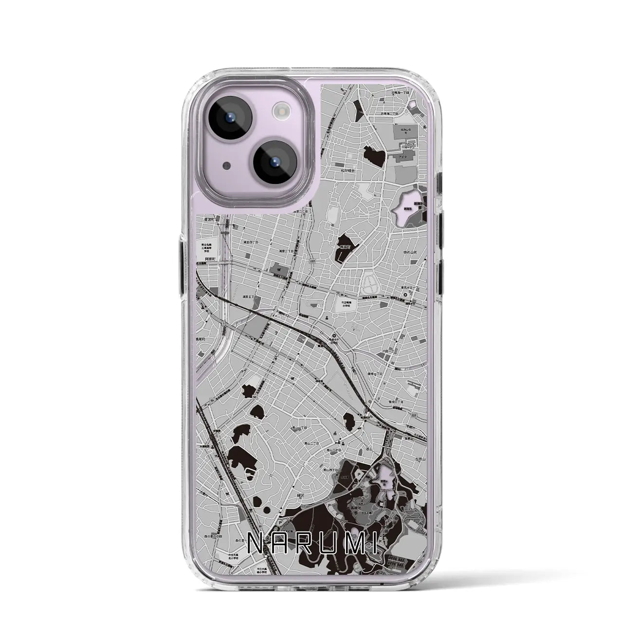 【鳴海(愛知県)】地図柄iPhoneケース(MagSafeタイプ)
