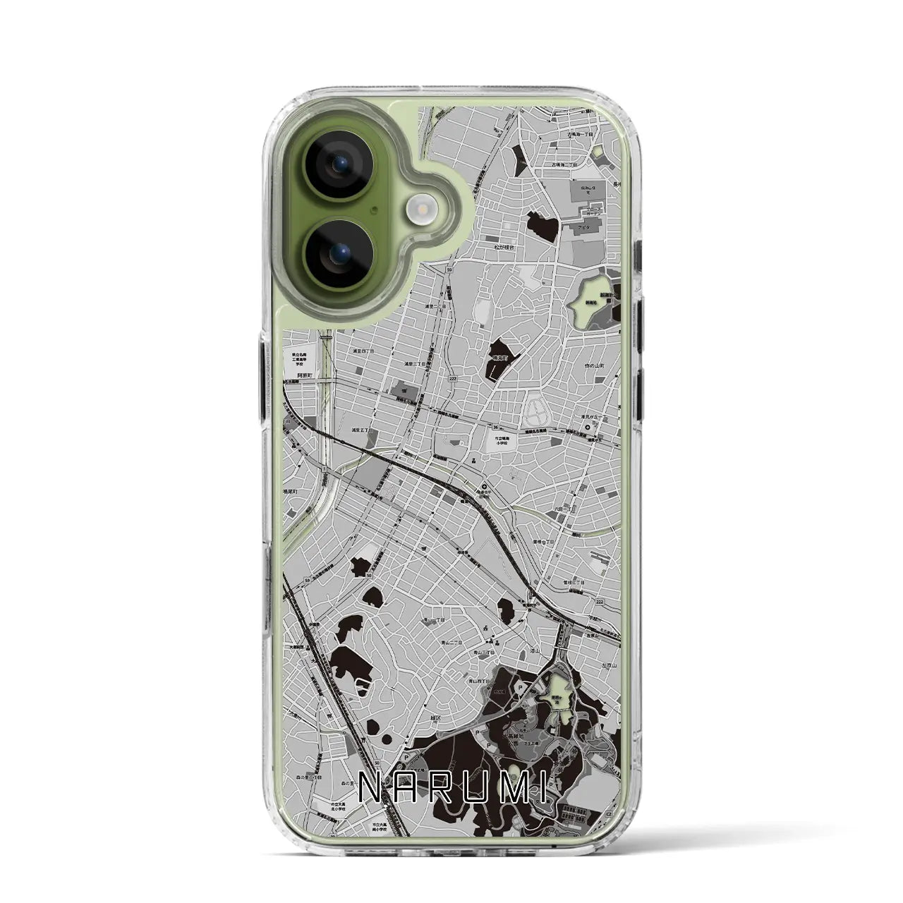 【鳴海(愛知県)】地図柄iPhoneケース(MagSafeタイプ)