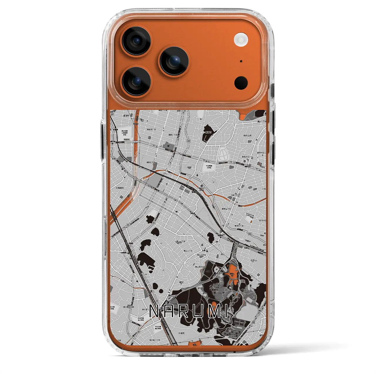 【鳴海(愛知県)】地図柄iPhoneケース(MagSafeタイプ)