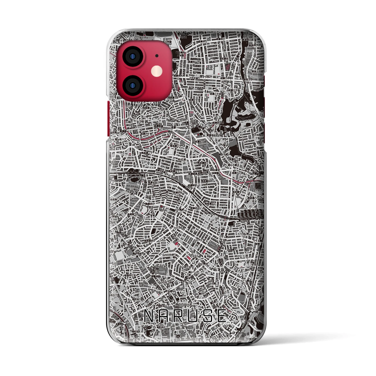【成瀬(東京都)】地図柄iPhoneケース(クリアタイプ)