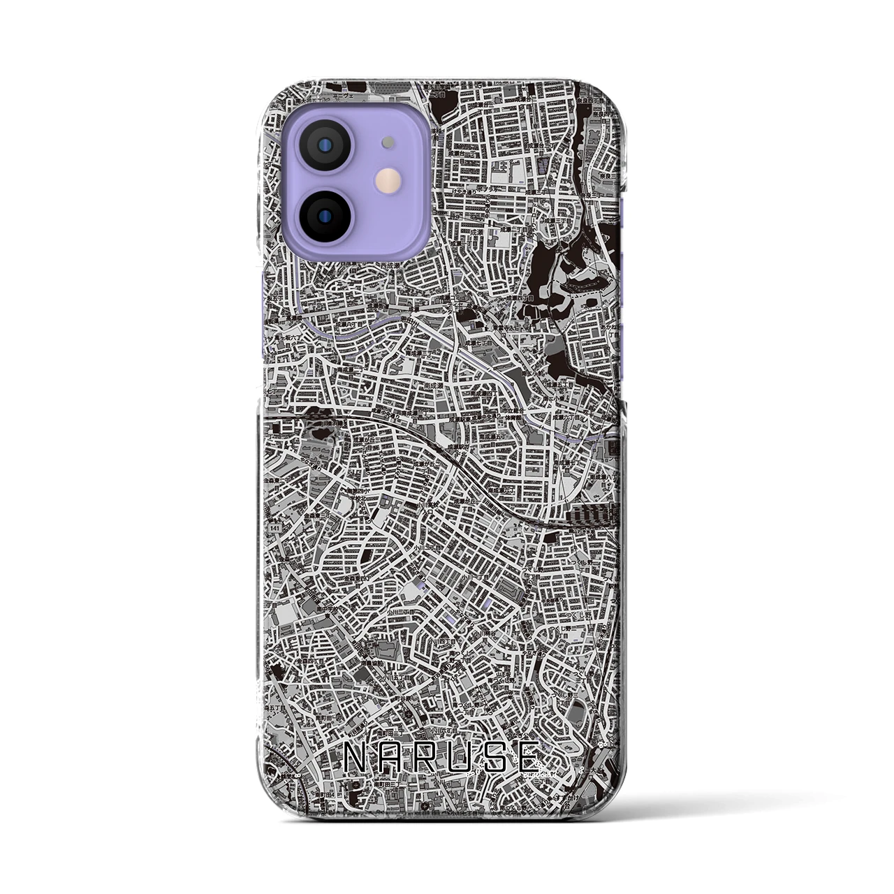 【成瀬(東京都)】地図柄iPhoneケース(クリアタイプ)