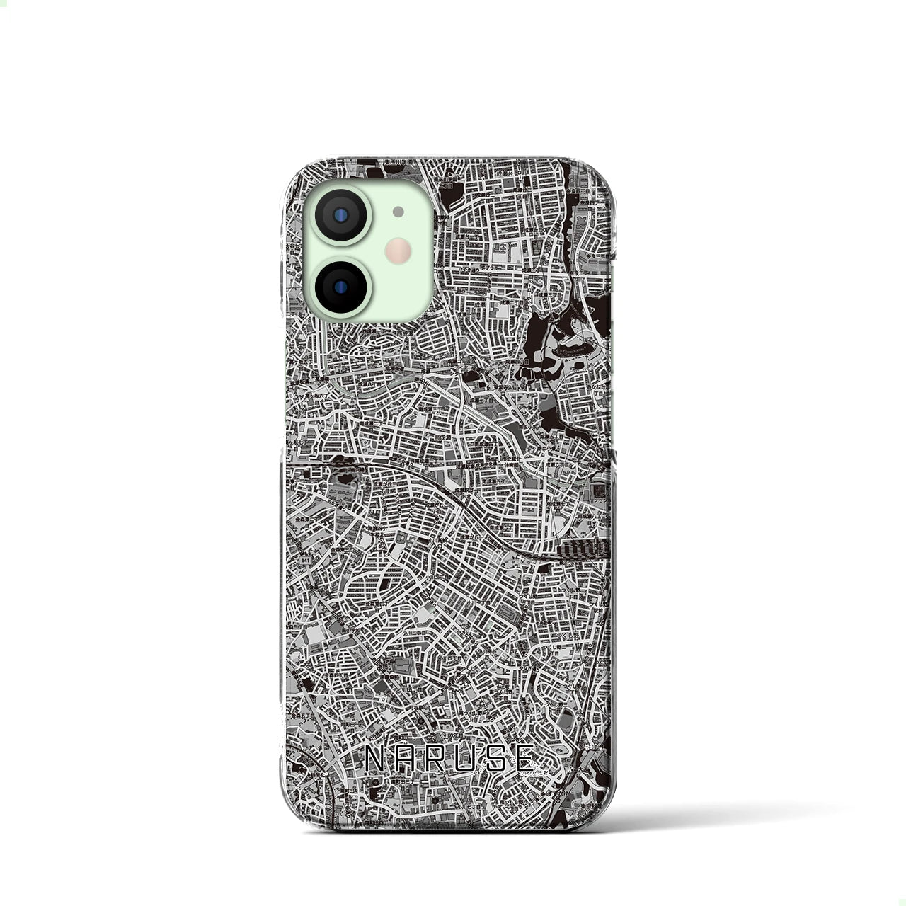 【成瀬(東京都)】地図柄iPhoneケース(クリアタイプ)