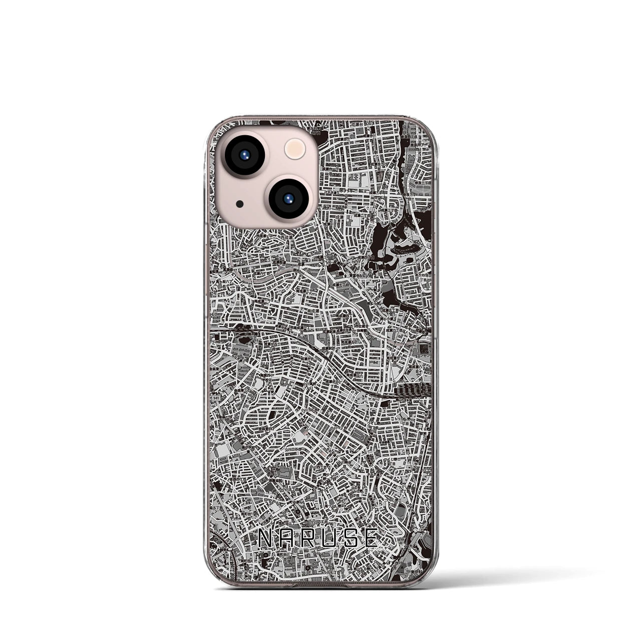 【成瀬(東京都)】地図柄iPhoneケース(クリアタイプ)