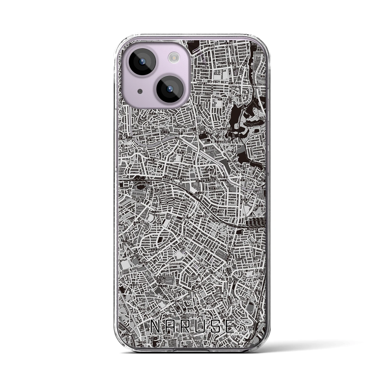 【成瀬(東京都)】地図柄iPhoneケース(クリアタイプ)