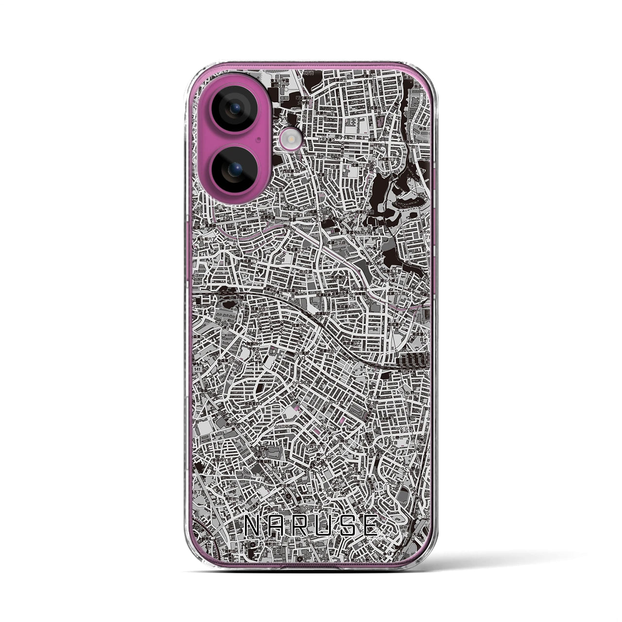 【成瀬(東京都)】地図柄iPhoneケース(クリアタイプ)