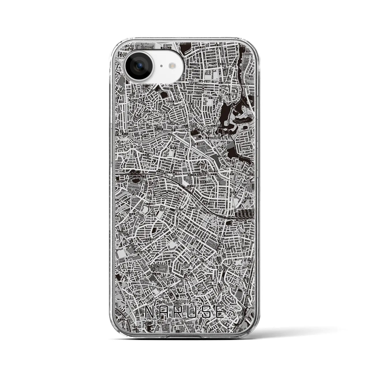 【成瀬(東京都)】地図柄iPhoneケース(クリアタイプ)