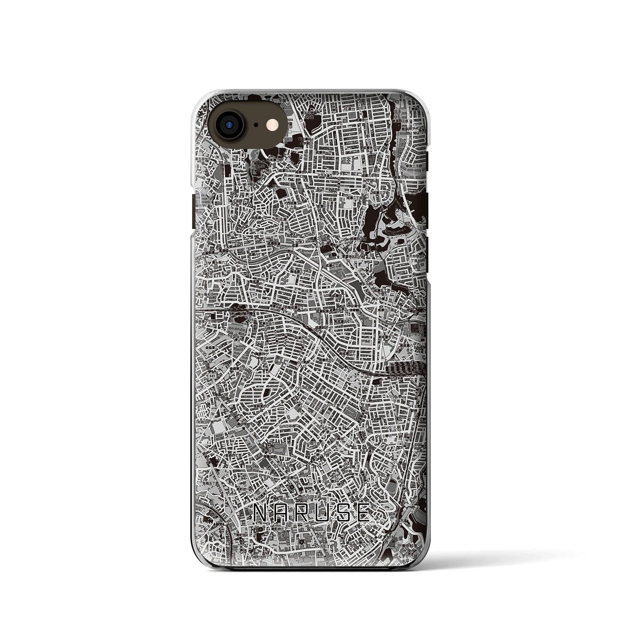 【成瀬(東京都)】地図柄iPhoneケース(クリアタイプ)