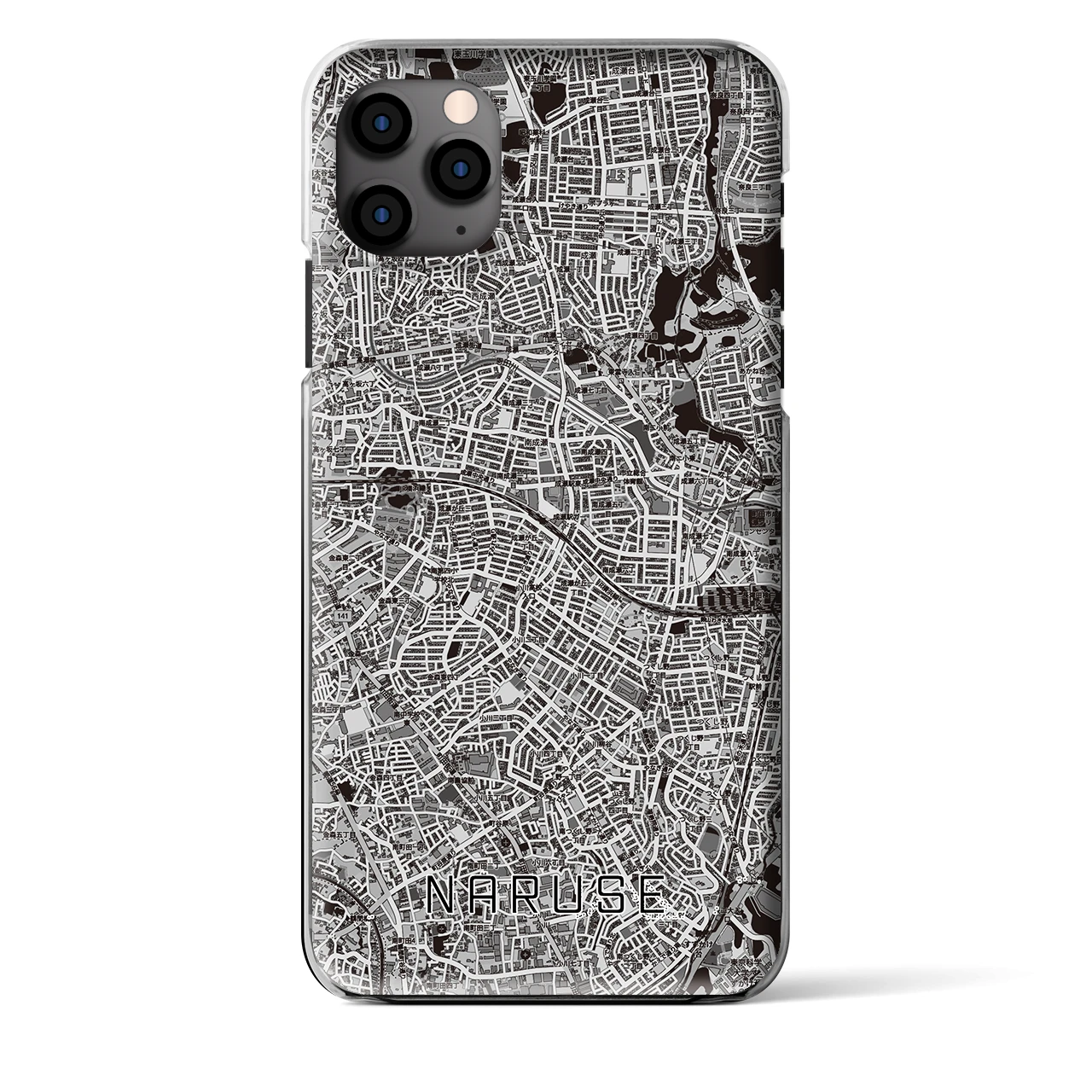 【成瀬(東京都)】地図柄iPhoneケース(クリアタイプ)