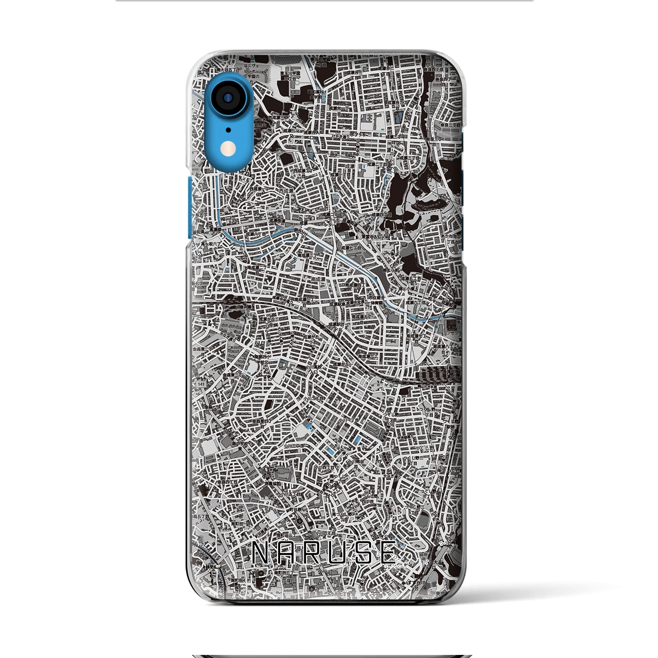 【成瀬(東京都)】地図柄iPhoneケース(クリアタイプ)
