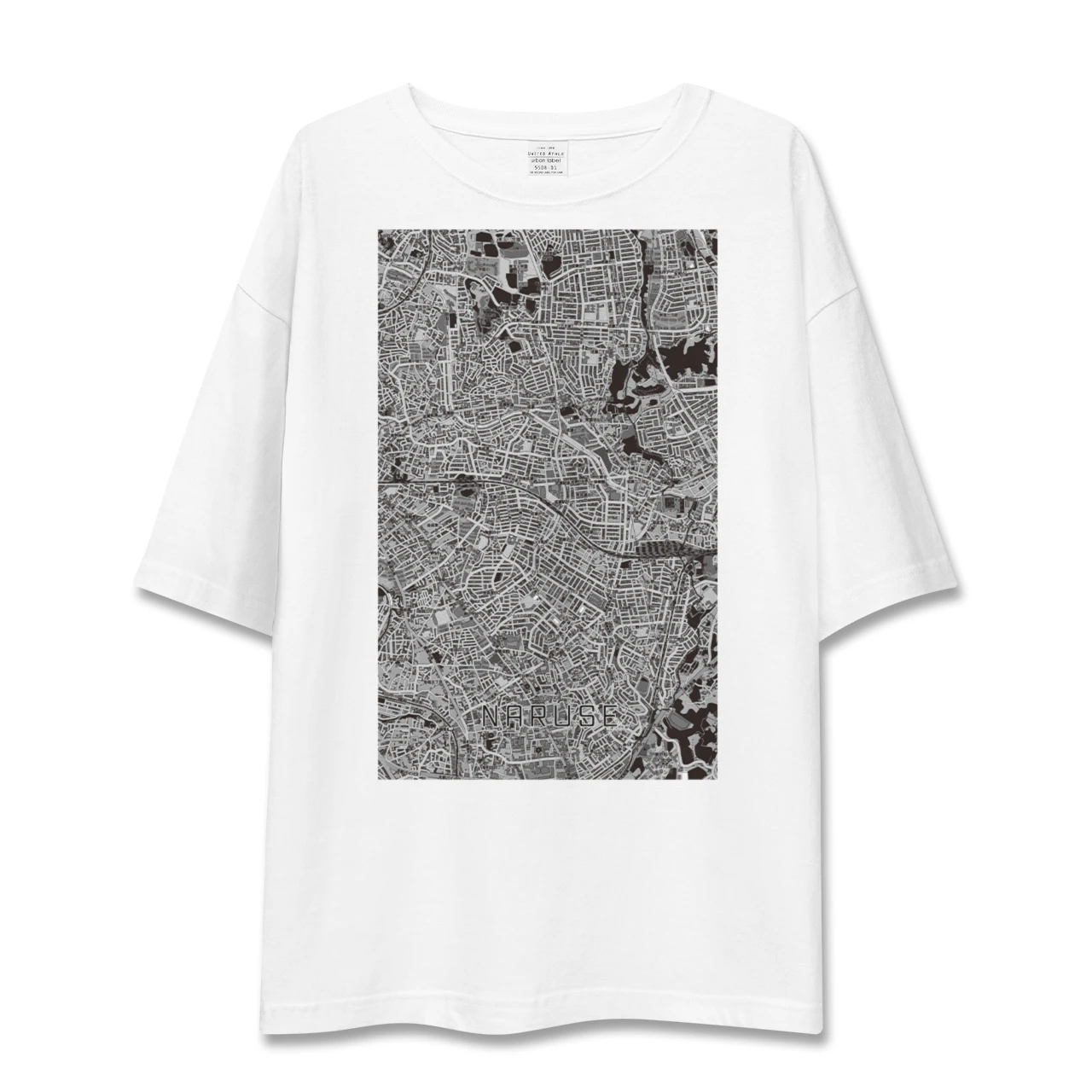 【成瀬(東京都)】地図柄ビッグシルエットTシャツ