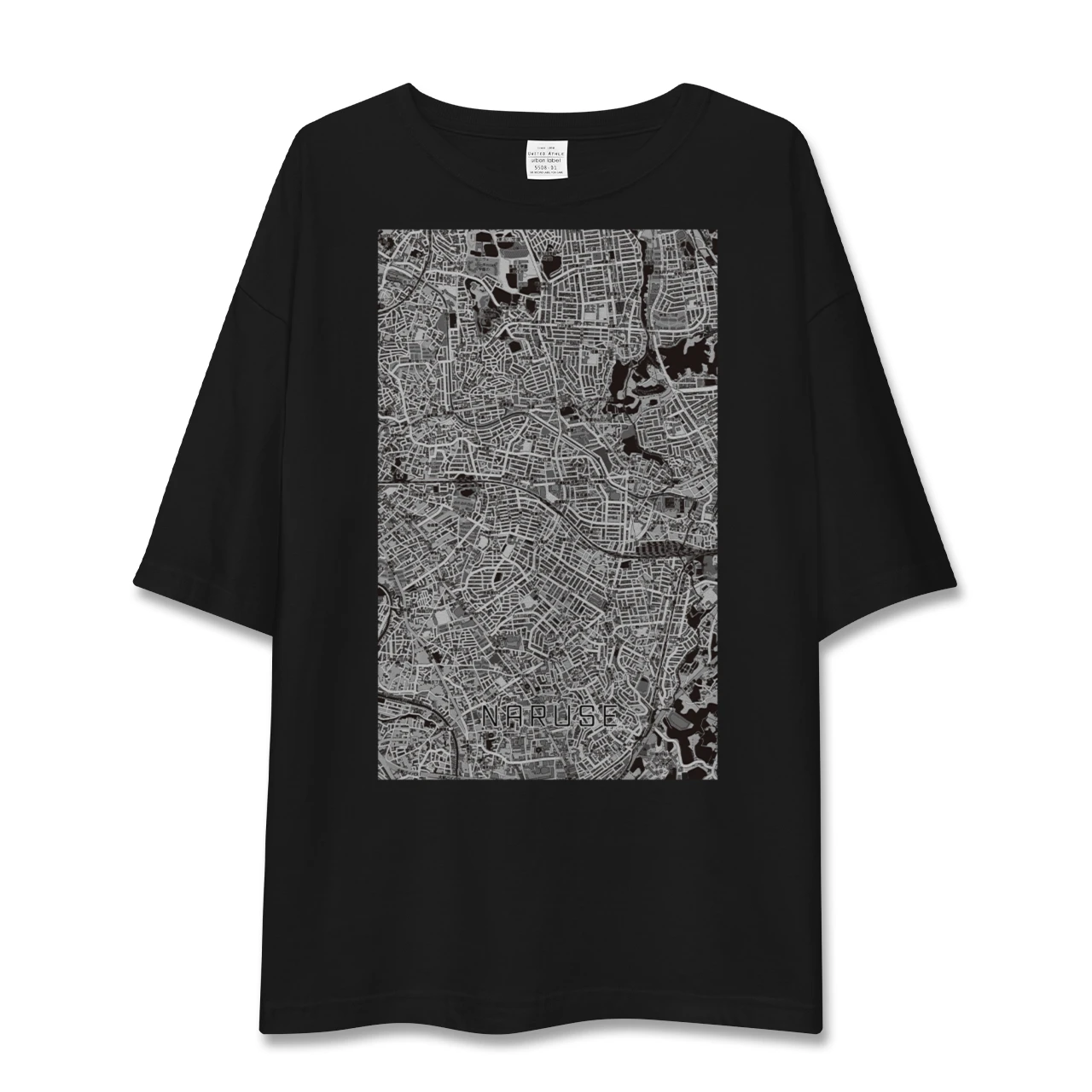 【成瀬(東京都)】地図柄ビッグシルエットTシャツ