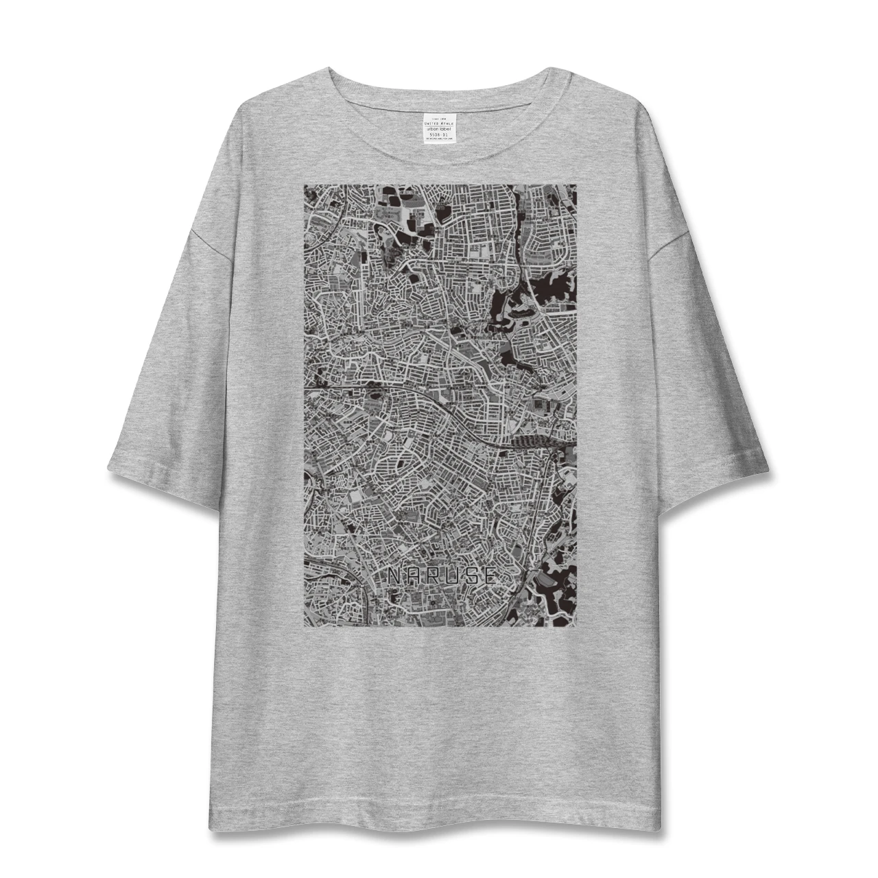 【成瀬(東京都)】地図柄ビッグシルエットTシャツ