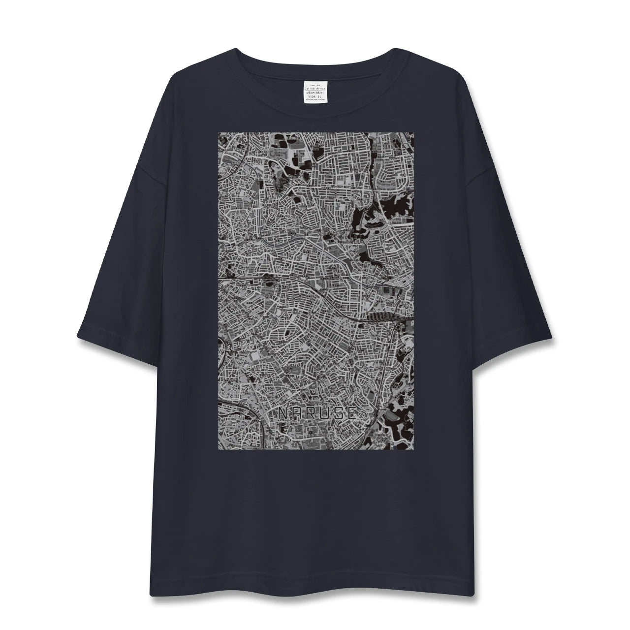 【成瀬(東京都)】地図柄ビッグシルエットTシャツ