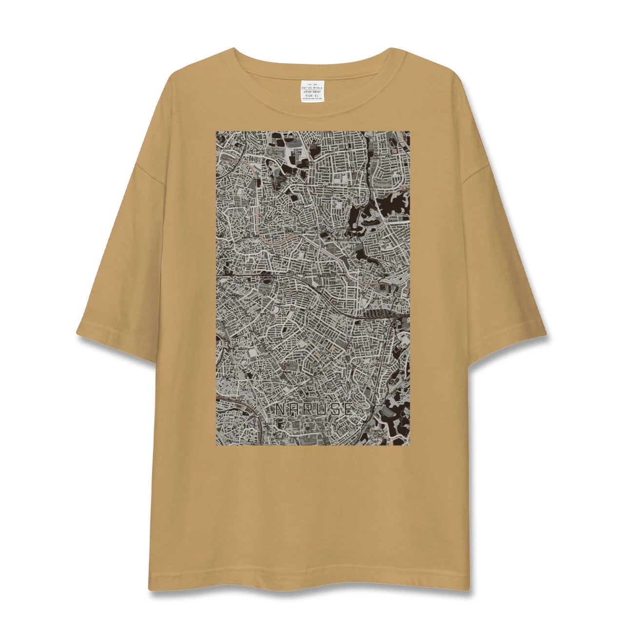 【成瀬(東京都)】地図柄ビッグシルエットTシャツ