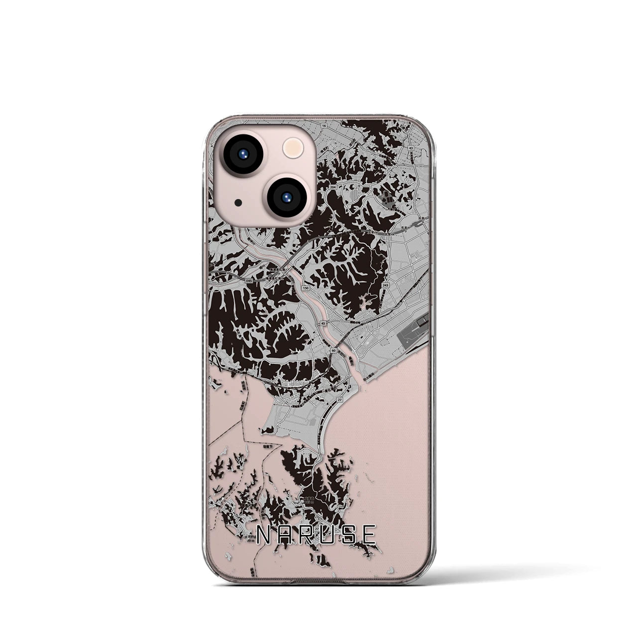 【鳴瀬(宮城県)】地図柄iPhoneケース(クリアタイプ)