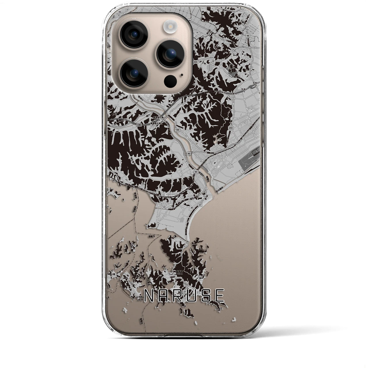 【鳴瀬(宮城県)】地図柄iPhoneケース(クリアタイプ)