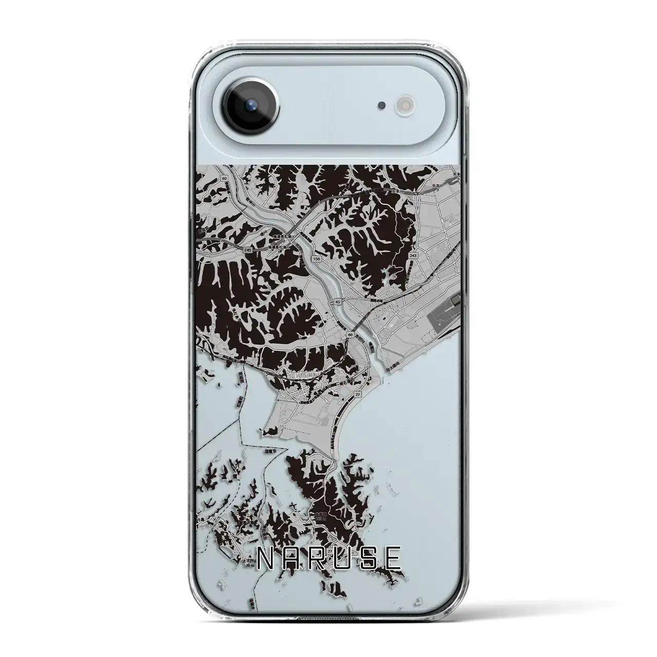 【鳴瀬(宮城県)】地図柄iPhoneケース(クリアタイプ)