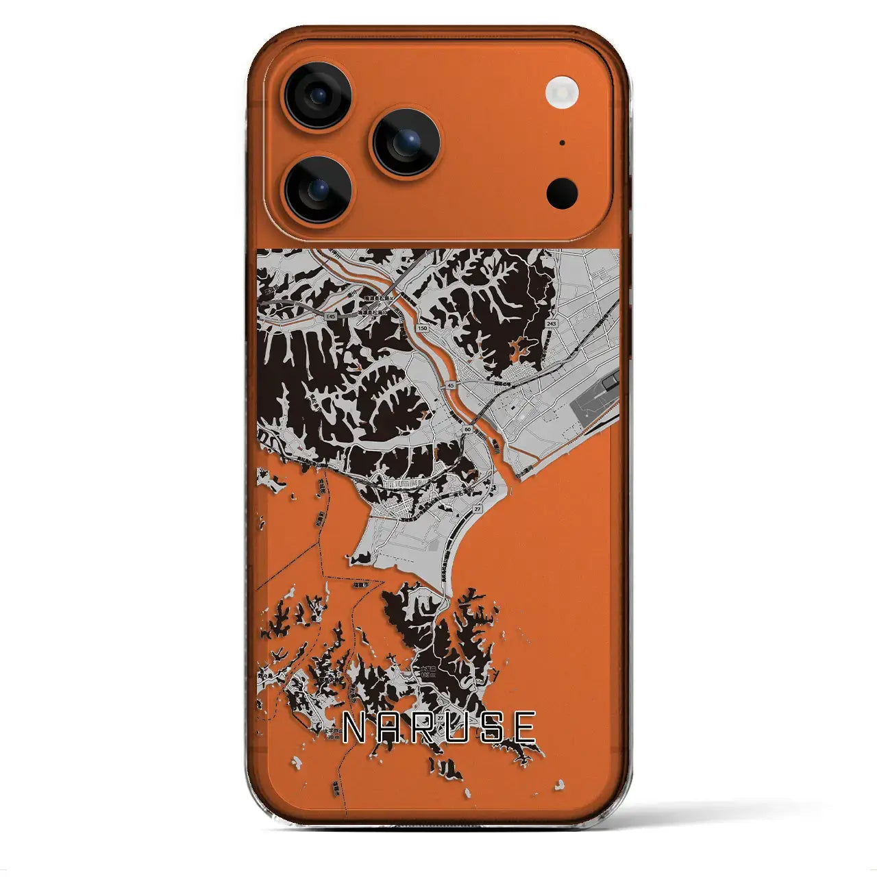 【鳴瀬(宮城県)】地図柄iPhoneケース(クリアタイプ)