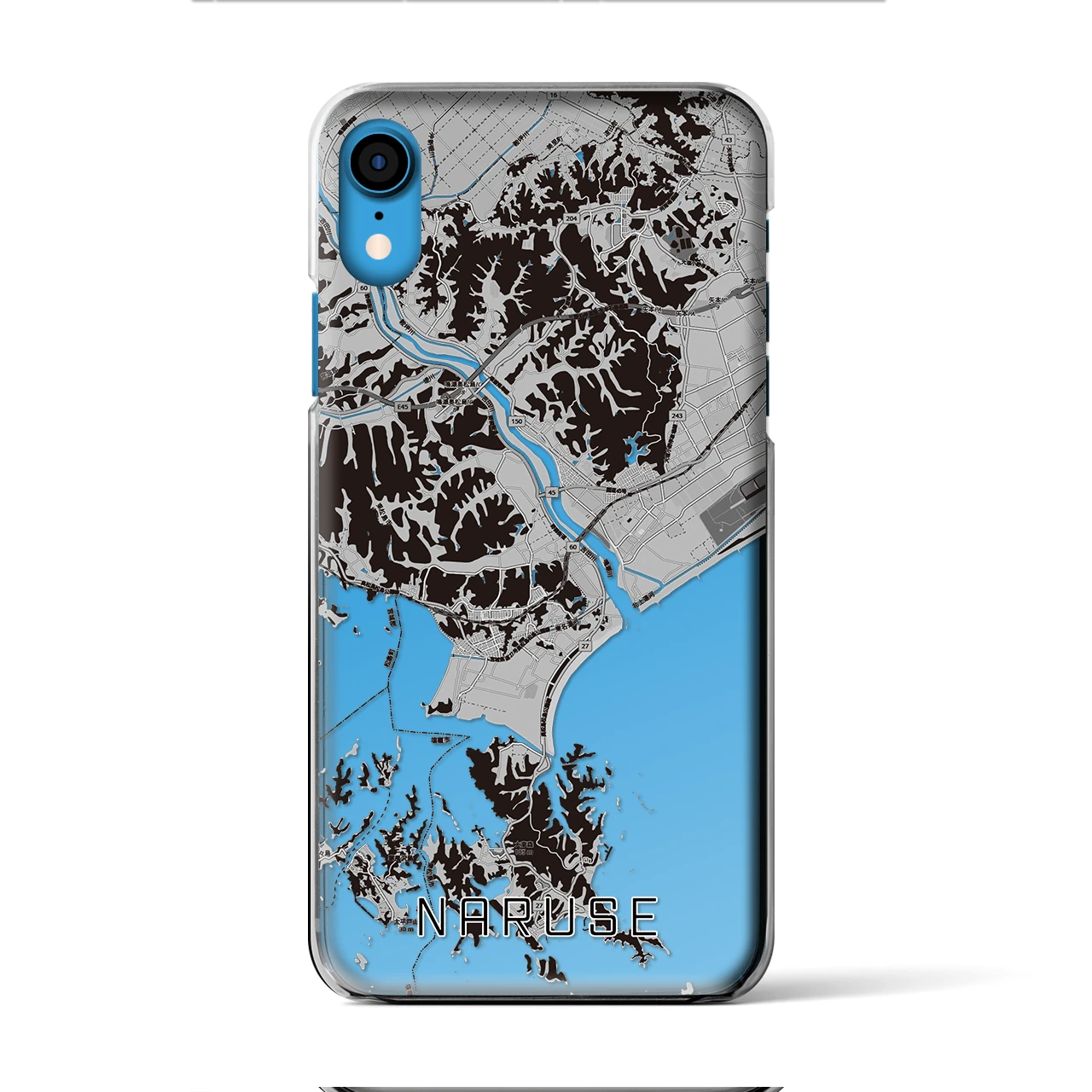 【鳴瀬(宮城県)】地図柄iPhoneケース(クリアタイプ)