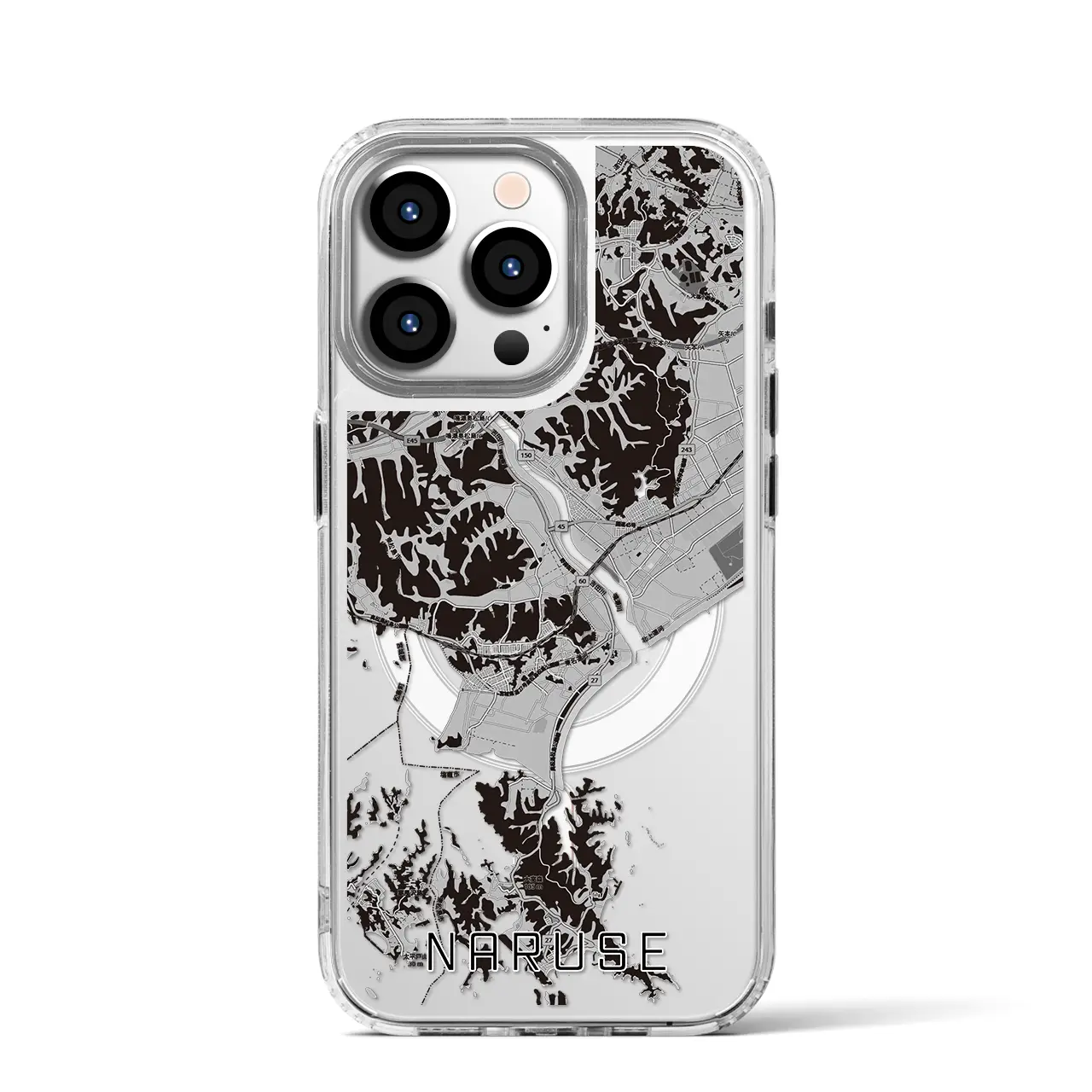 【鳴瀬(宮城県)】地図柄iPhoneケース(MagSafeタイプ)