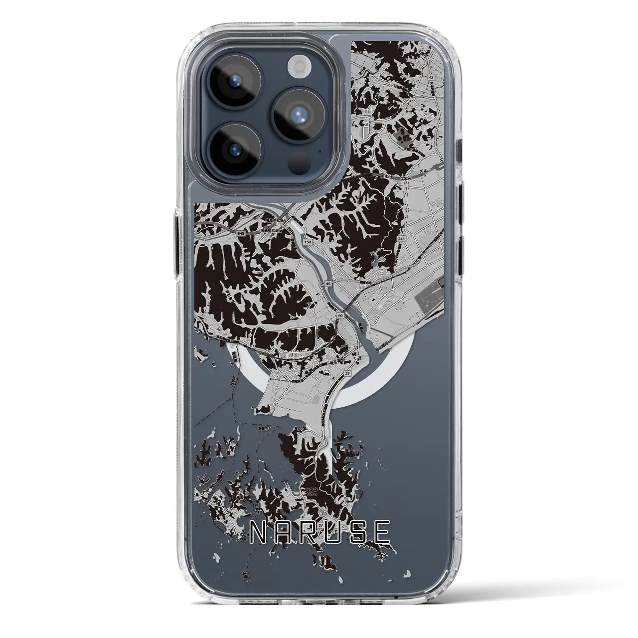 【鳴瀬(宮城県)】地図柄iPhoneケース(MagSafeタイプ)