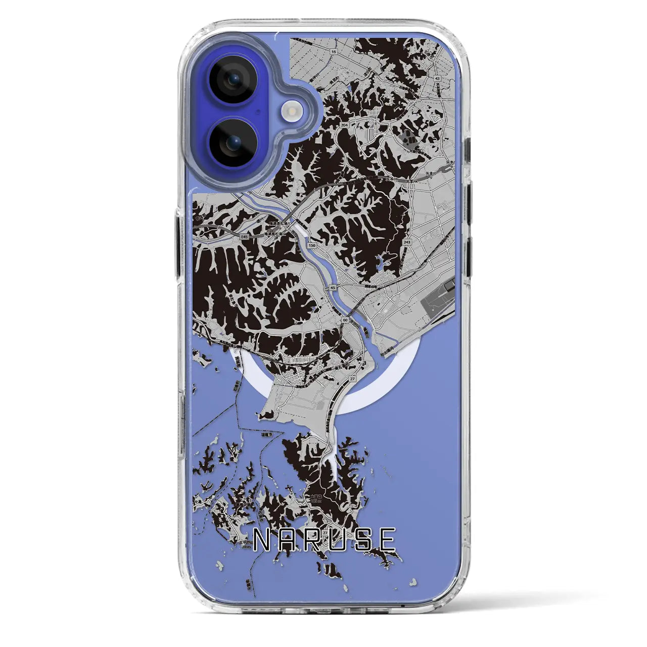 【鳴瀬(宮城県)】地図柄iPhoneケース(MagSafeタイプ)