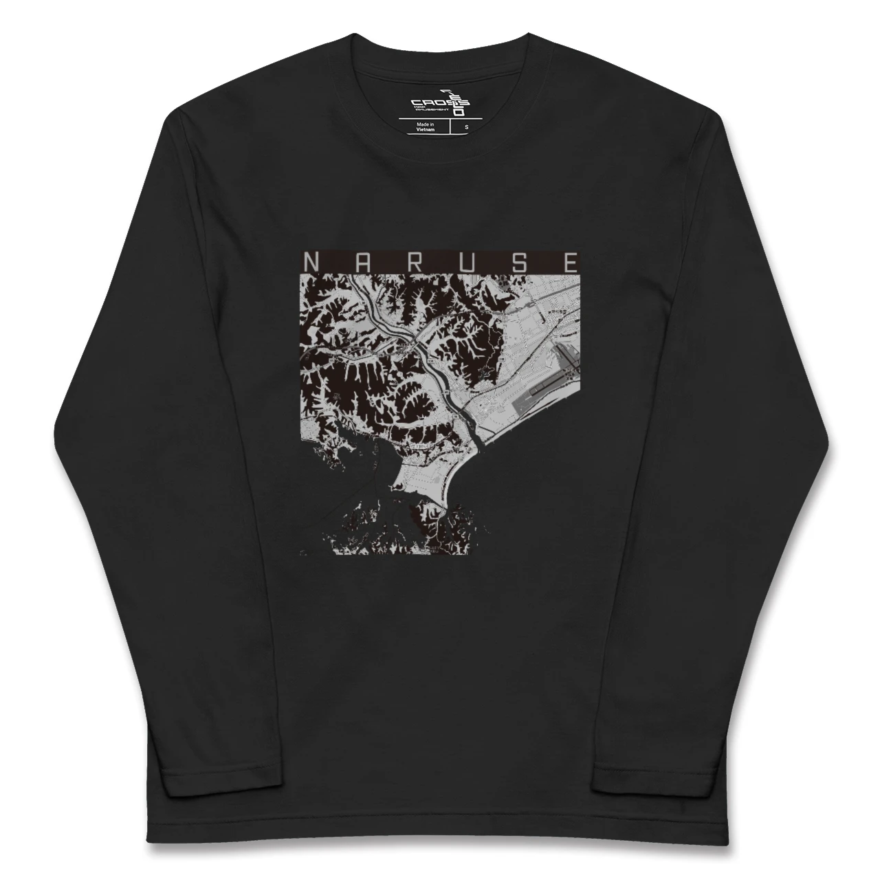 【鳴瀬(宮城県)】地図柄ロングスリーブTシャツ