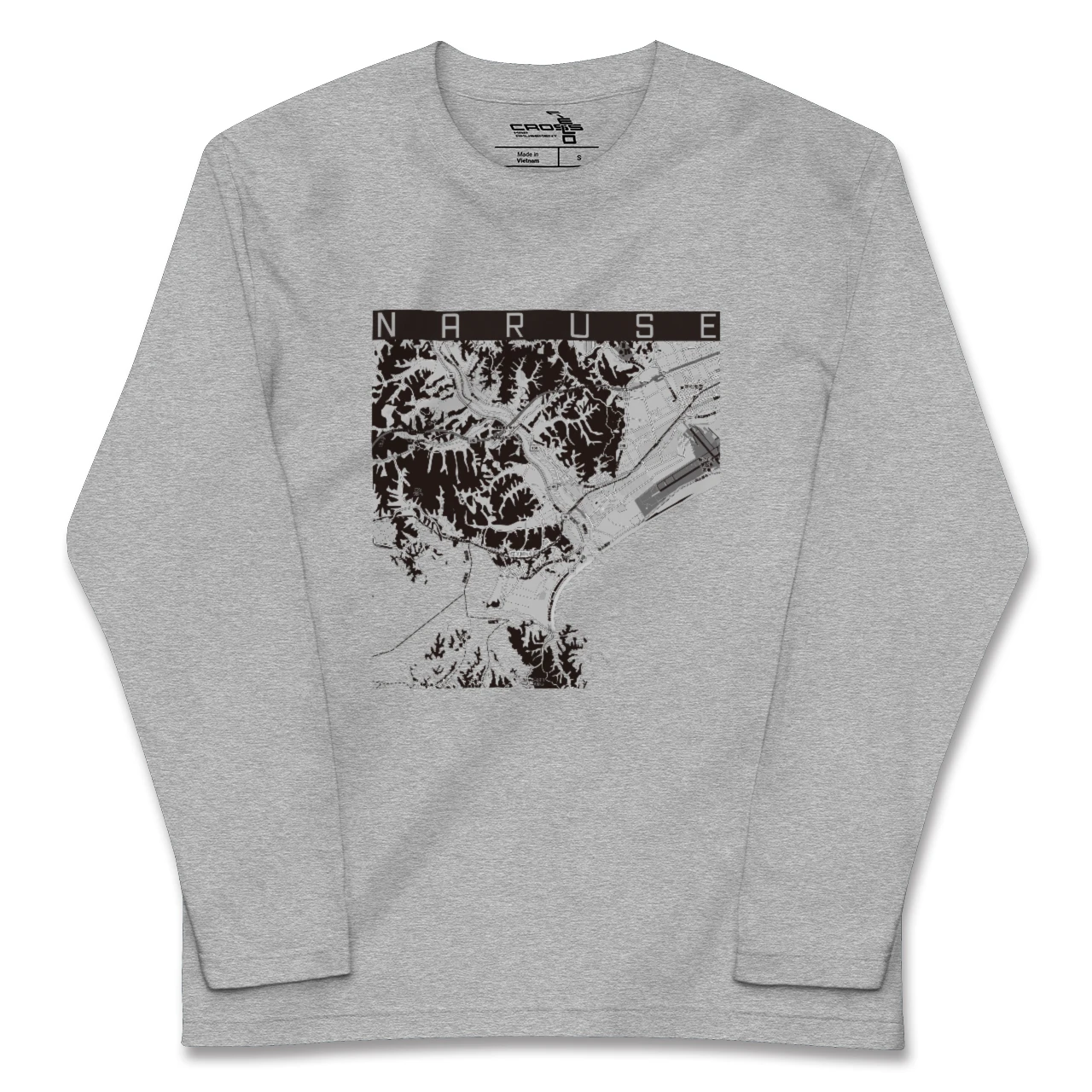 【鳴瀬(宮城県)】地図柄ロングスリーブTシャツ