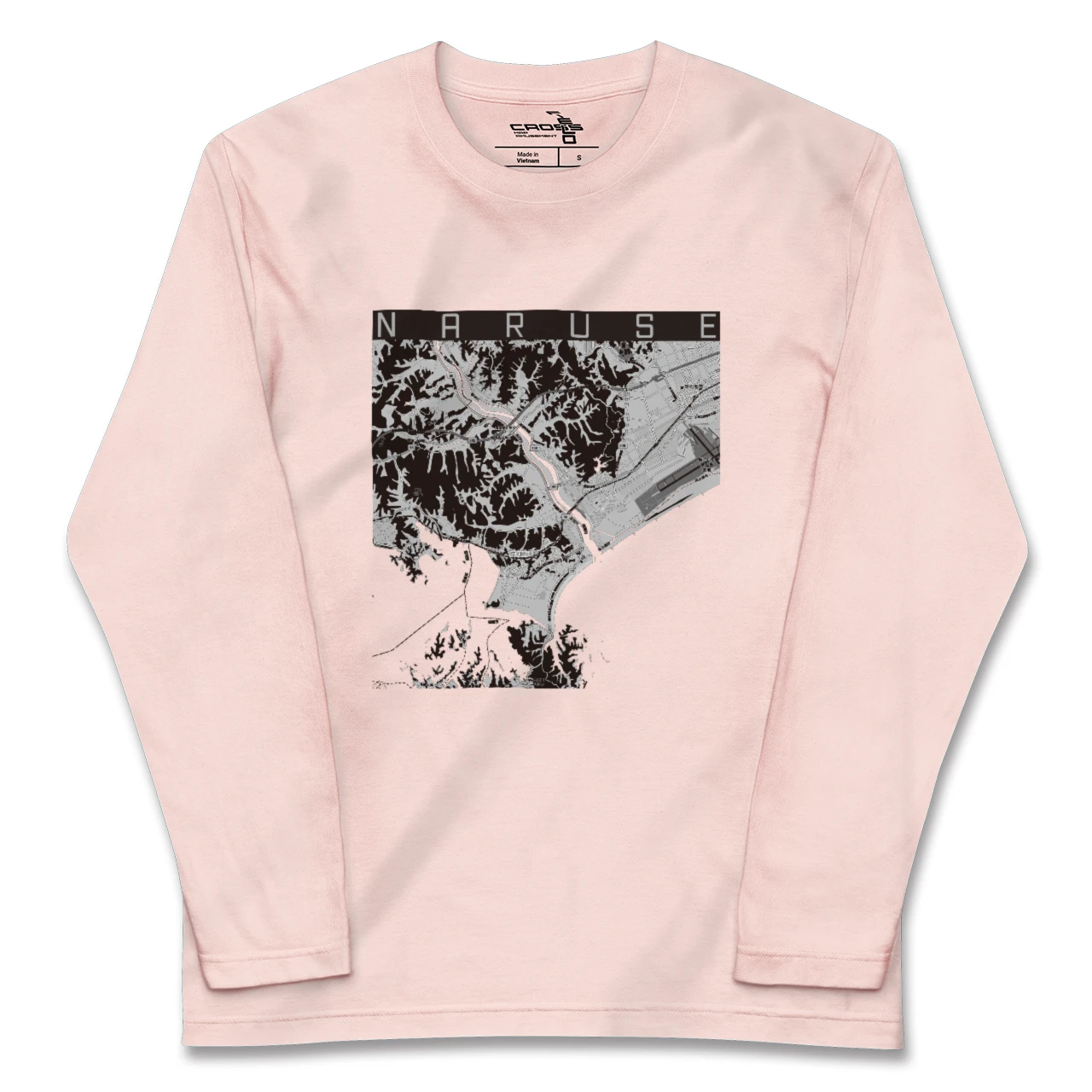 【鳴瀬(宮城県)】地図柄ロングスリーブTシャツ