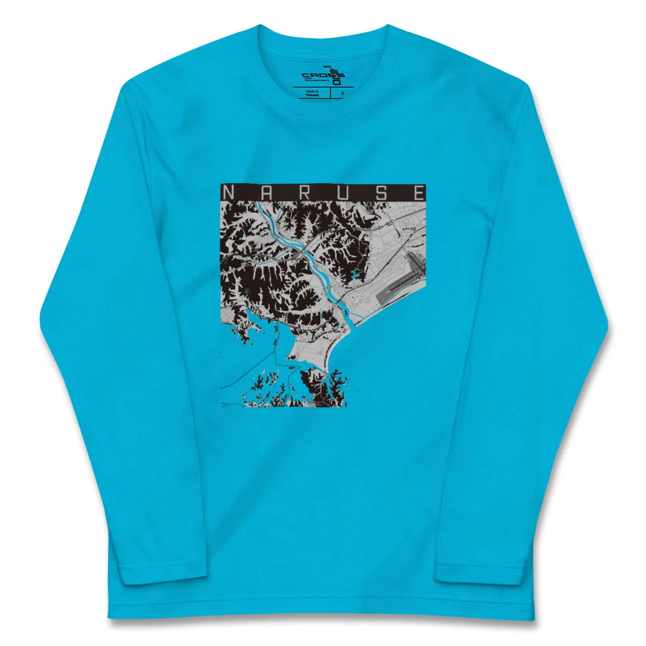 【鳴瀬(宮城県)】地図柄ロングスリーブTシャツ