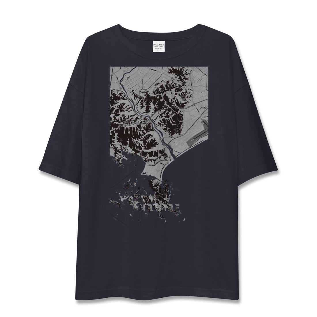 【鳴瀬(宮城県)】地図柄ビッグシルエットTシャツ