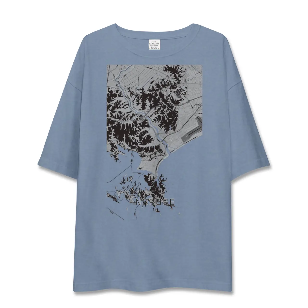 【鳴瀬(宮城県)】地図柄ビッグシルエットTシャツ