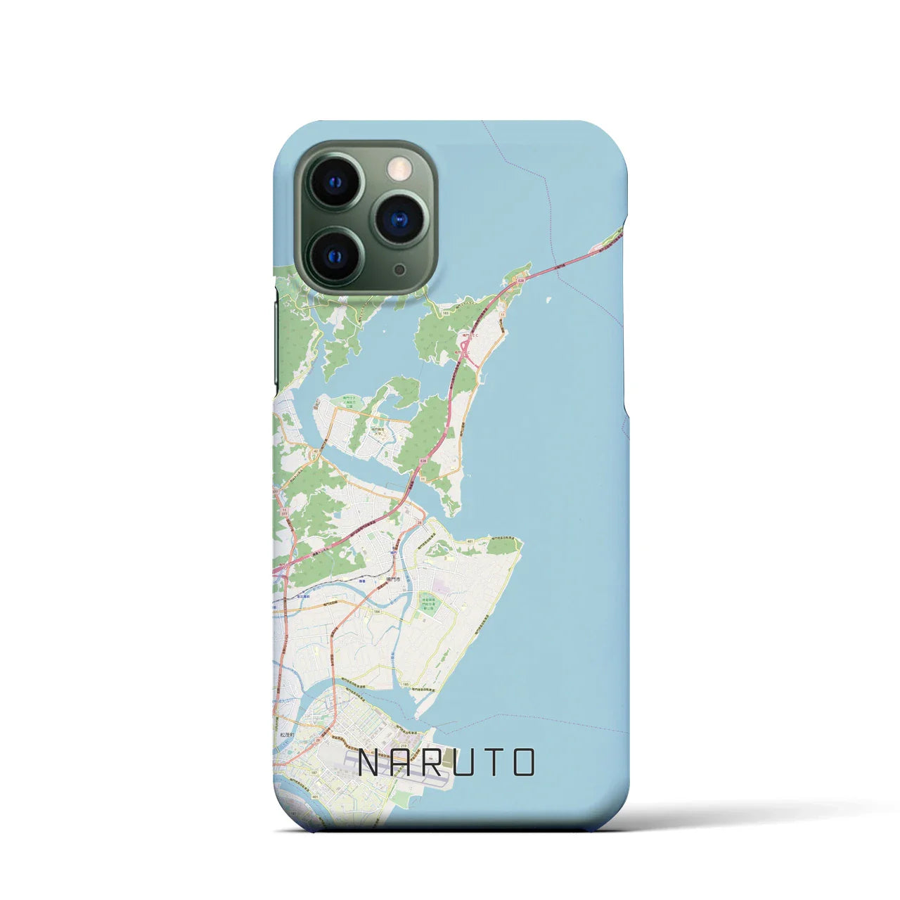【鳴門(徳島県)】地図柄iPhoneケース(バックカバータイプ)