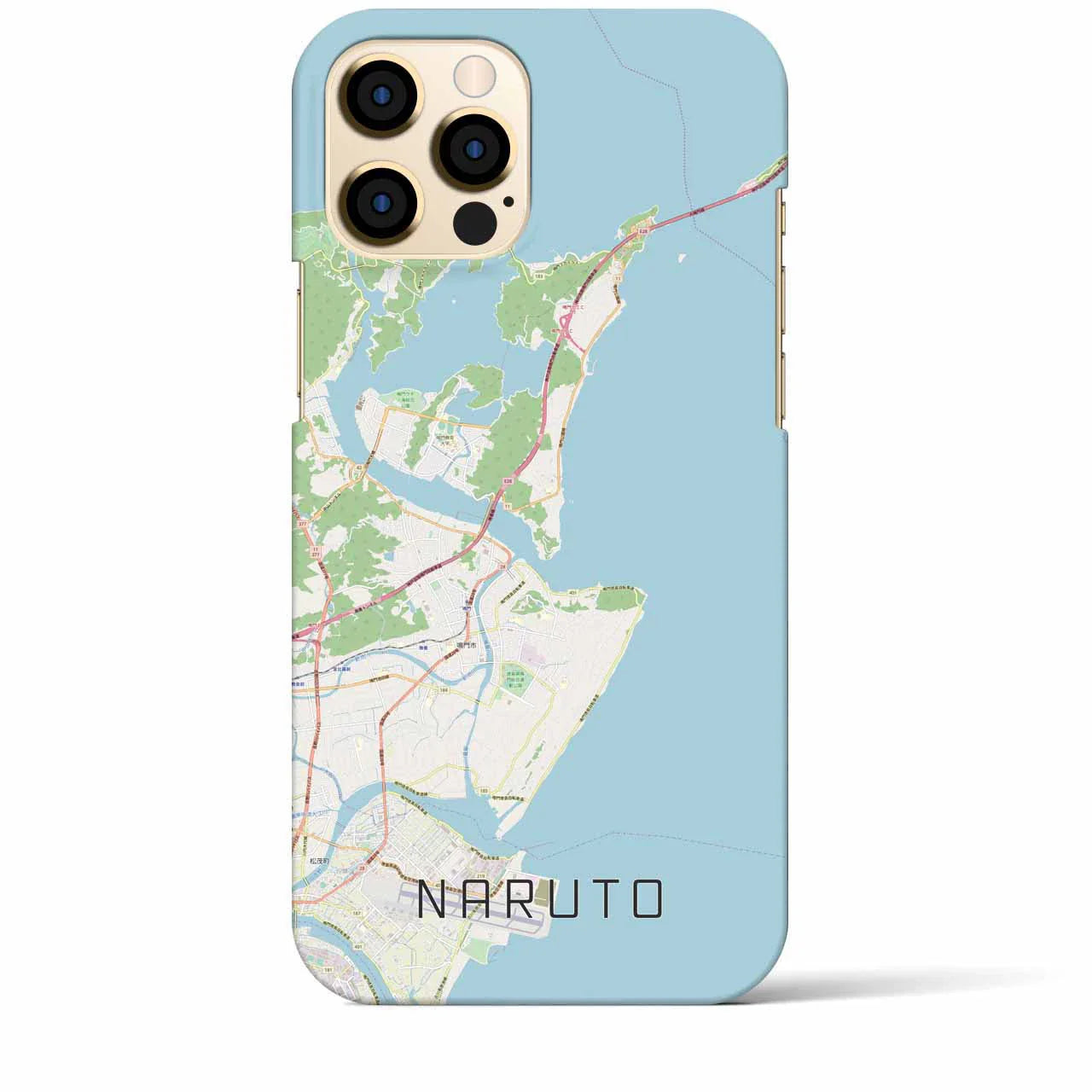 【鳴門(徳島県)】地図柄iPhoneケース(バックカバータイプ)