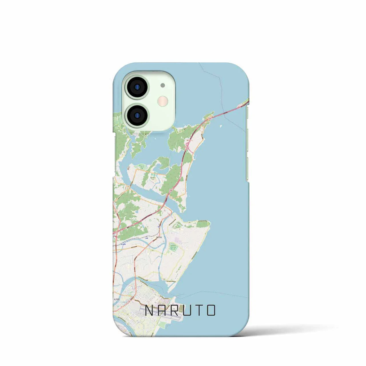 【鳴門(徳島県)】地図柄iPhoneケース(バックカバータイプ)