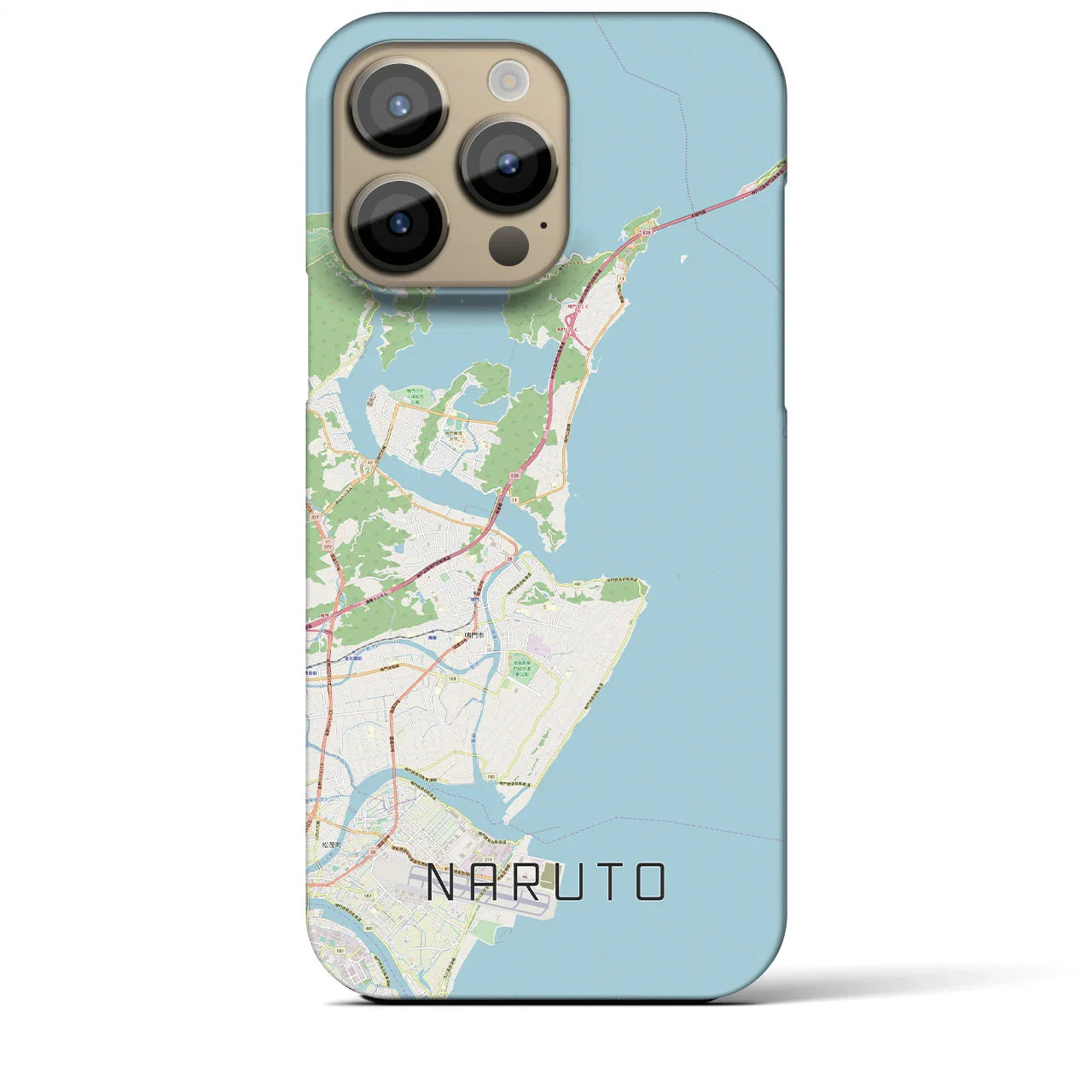 【鳴門(徳島県)】地図柄iPhoneケース(バックカバータイプ)